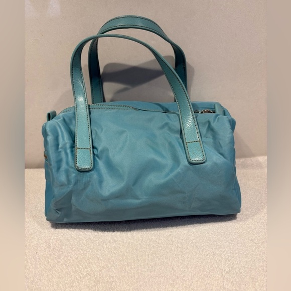 Franco Sarto Teal Blue Nylon Barrel Bag Shoulder Bag Handbag - Picture 3 of 11